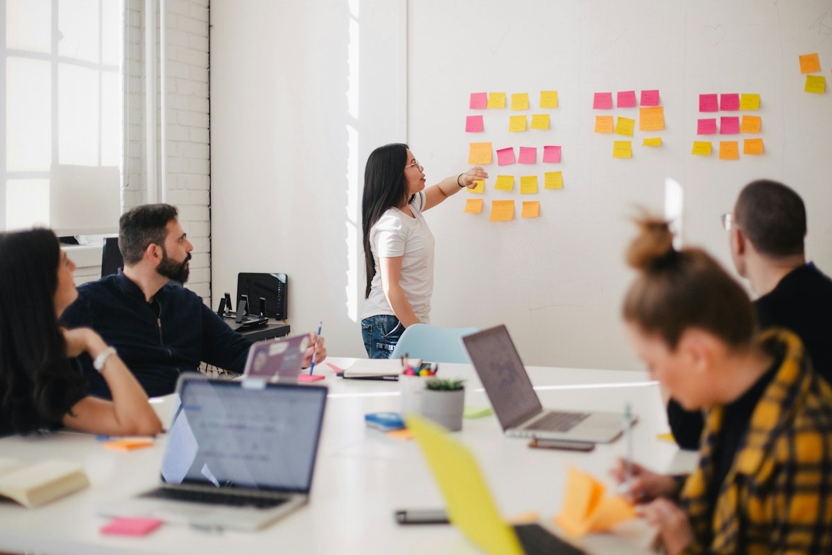 A professional team using evidence to shape an important business decision